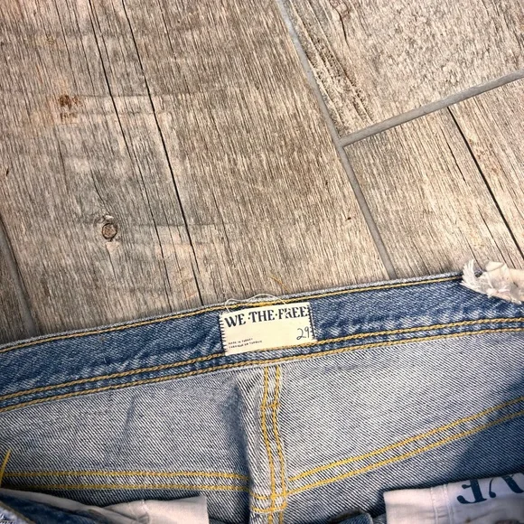 Free People We the Free Maggie Mid Rise Distressed Jeans - Picture 5 of 8